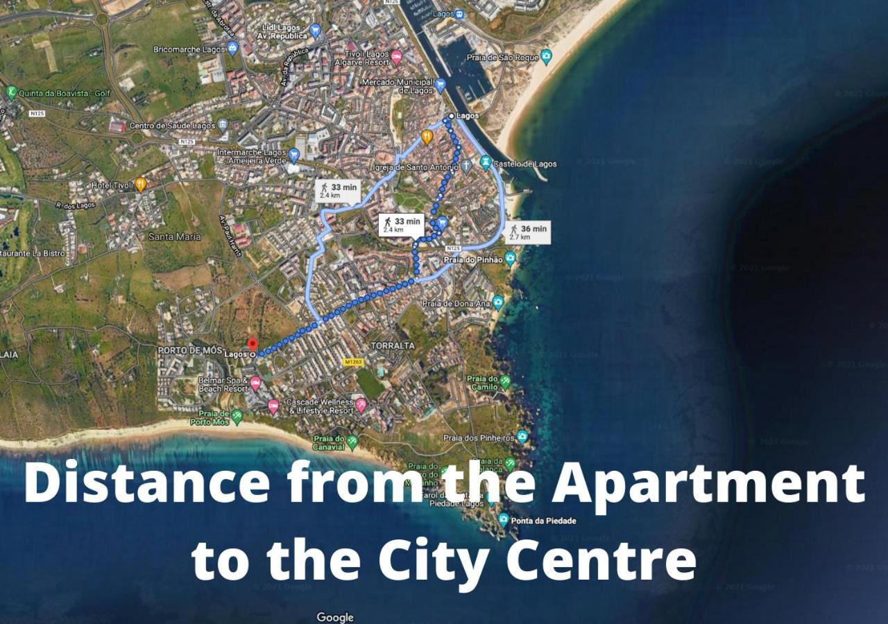 Large Penthouse Near Porto De Mos Beach With Magnificent Views In 拉哥斯 外观 照片